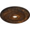 Ekena Millwork Swindon Ceiling Medallion (Fits Canopies up to 6 1/8"), Hand-Painted Rust, 24"OD x 4"ID x 1 1/2"P CM24SWRUS - alternate 2
